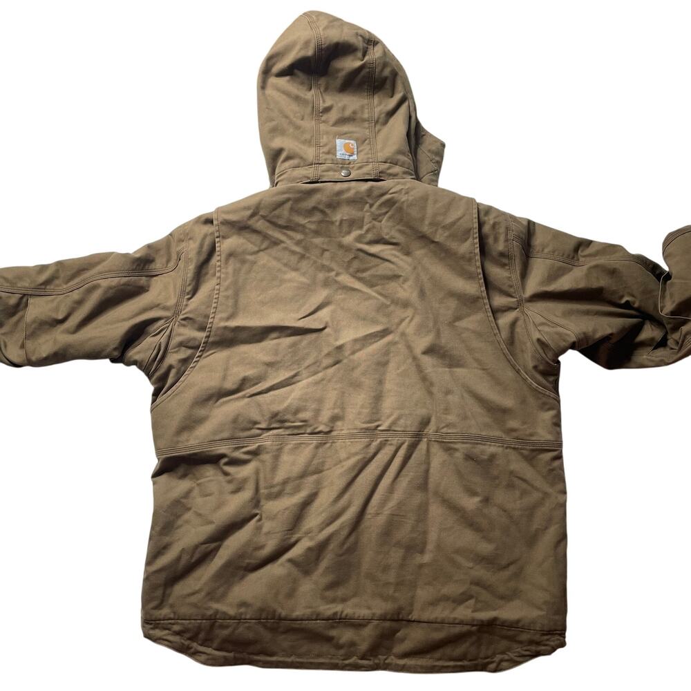 Carhartt Brown Hooded Jacket - Picture 3 of 9